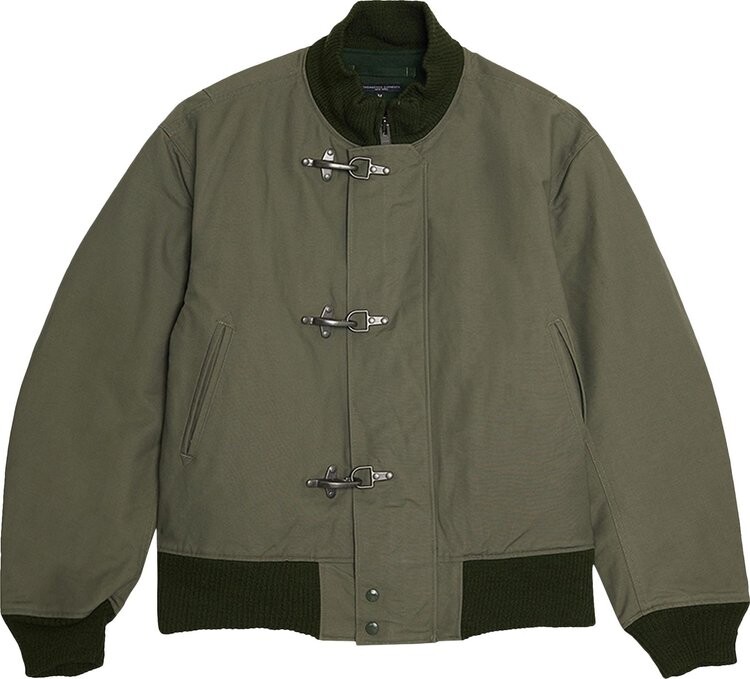 

Куртка Engineered Garments Cotton Double Cloth Deck Jacket 'Olive', зеленый