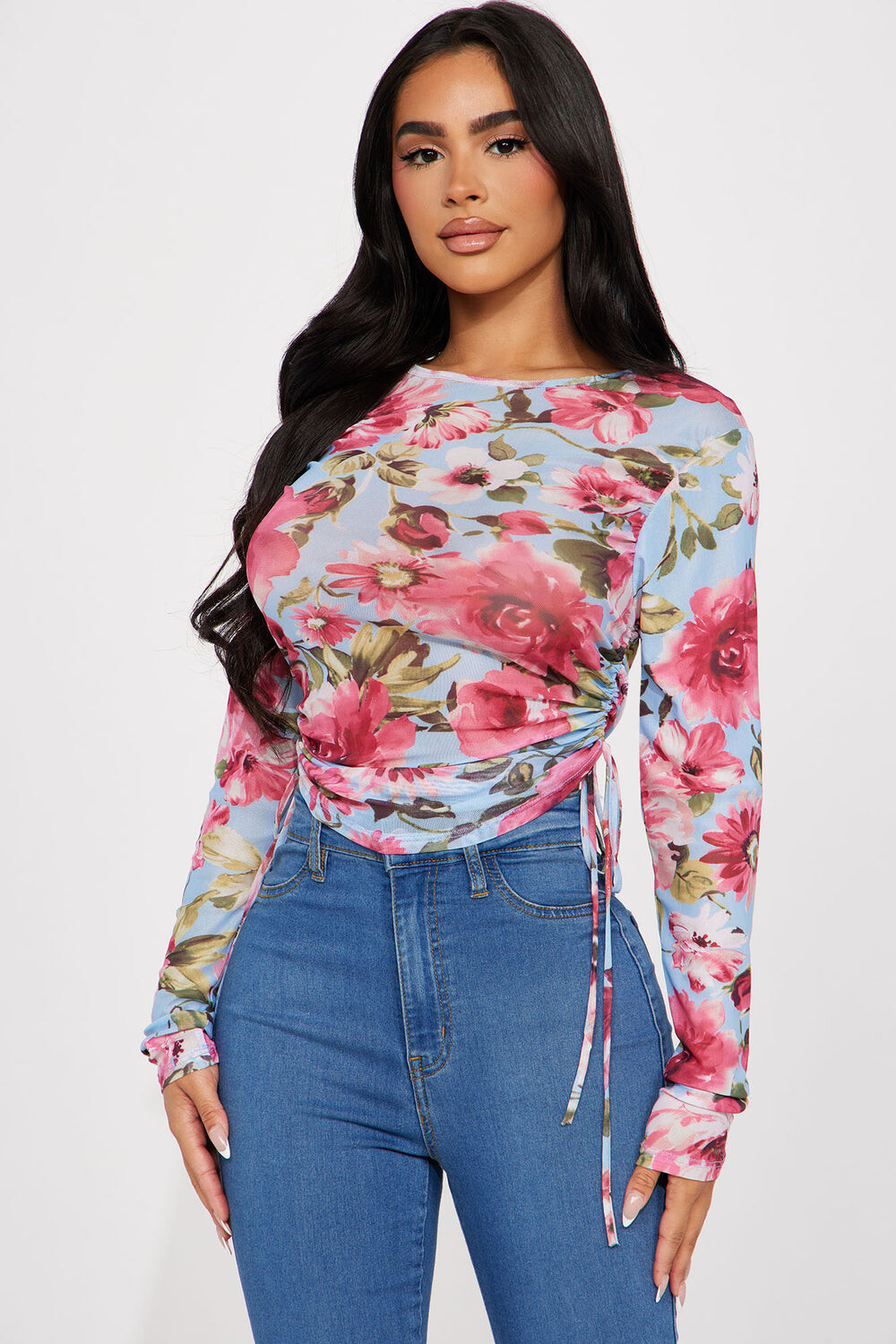 

Топ Fashion Nova 36935, синий