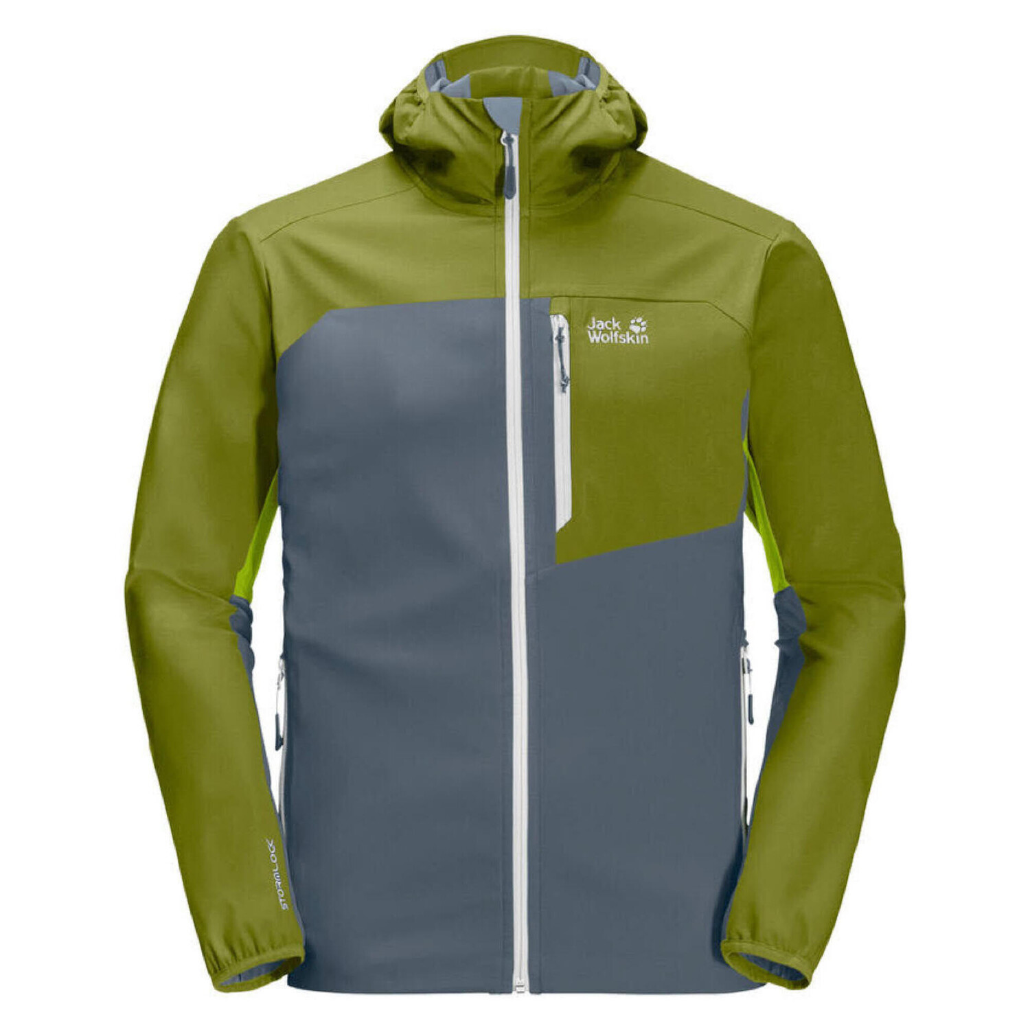 

Куртка водонепроницаемая Jack Wolfskin Eagle Peak II, зеленый/серый