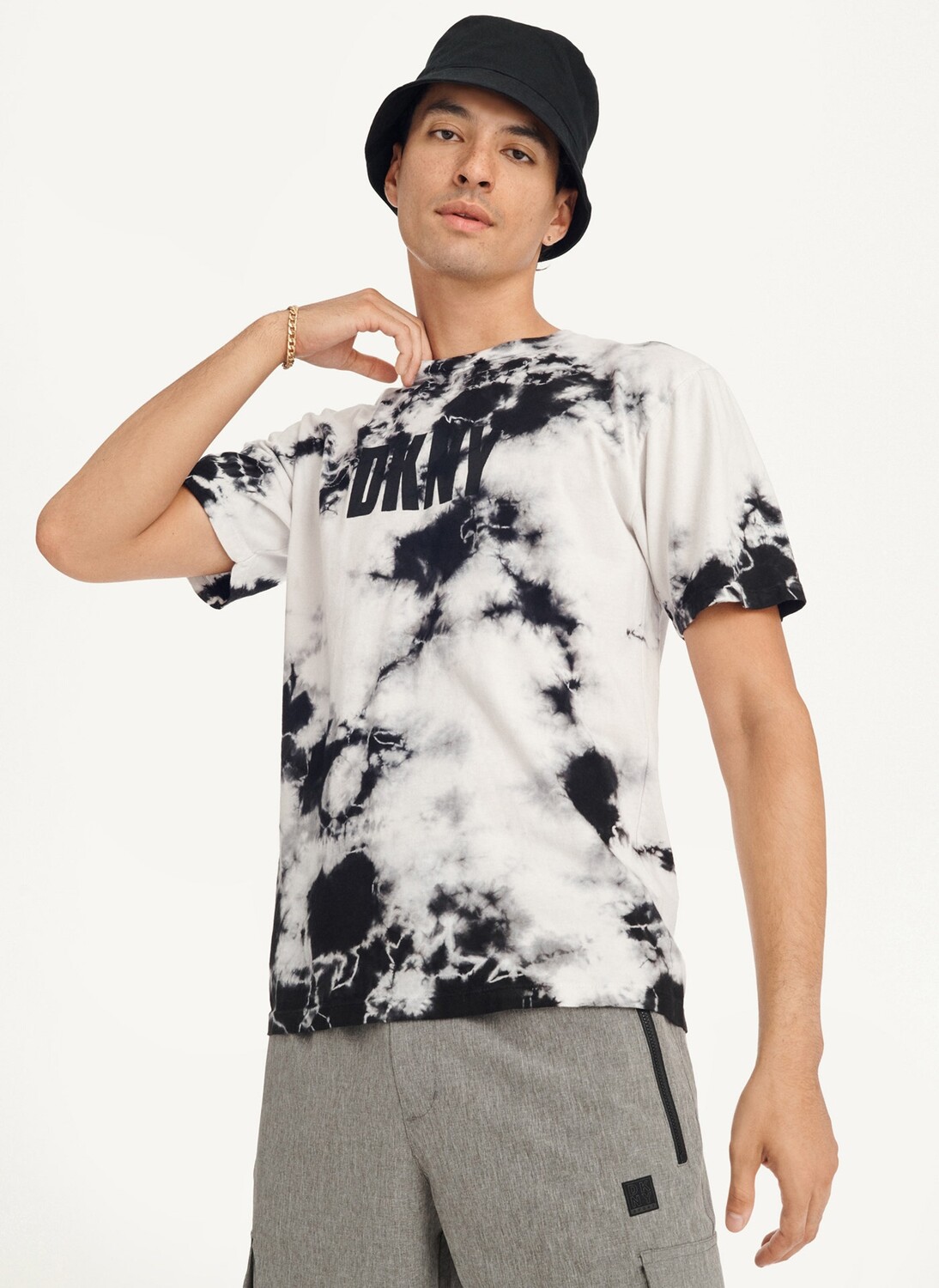 

Футболка с логотипом Cloud Wash DKNY, Серый