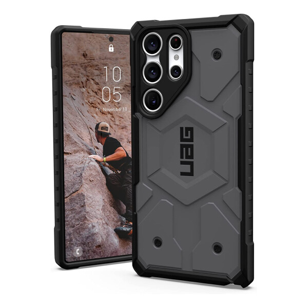 

Чехол UAG Pathfinder, для Samsung Galaxy S23 Ultra, серебристый, Серый