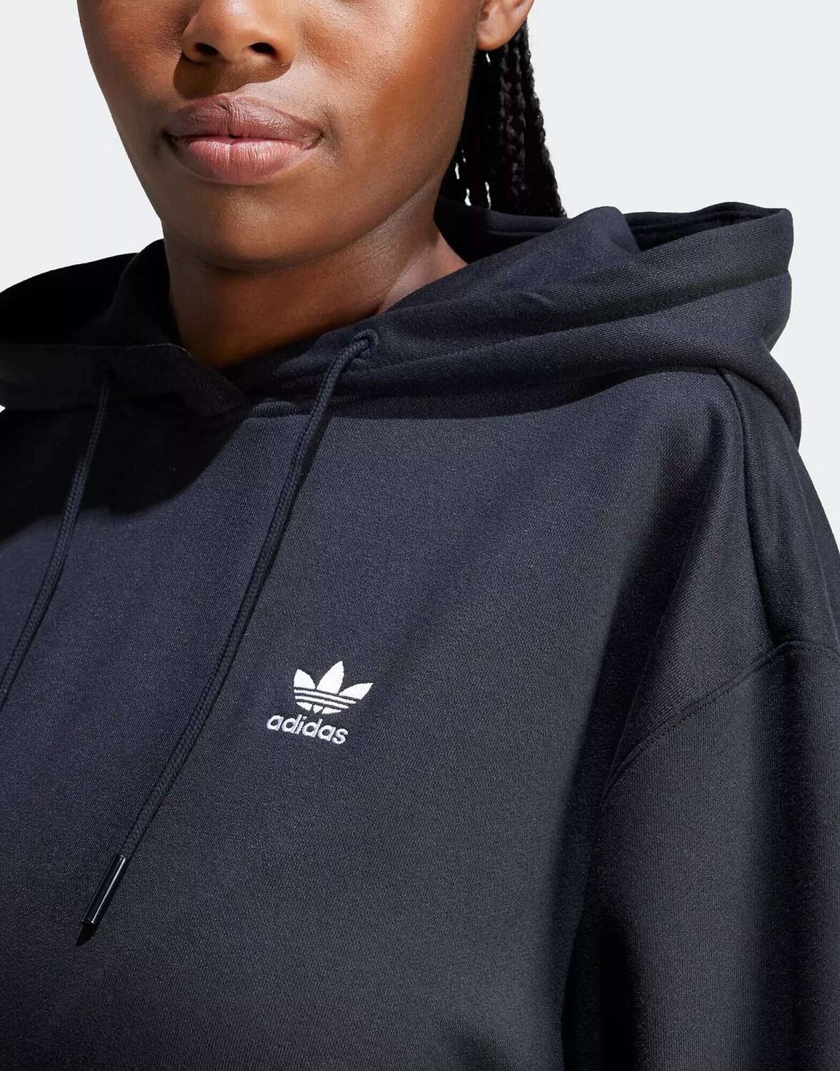 

Чёрная толстовка adidas Trefoil Oversized adidas Originals, Черный
