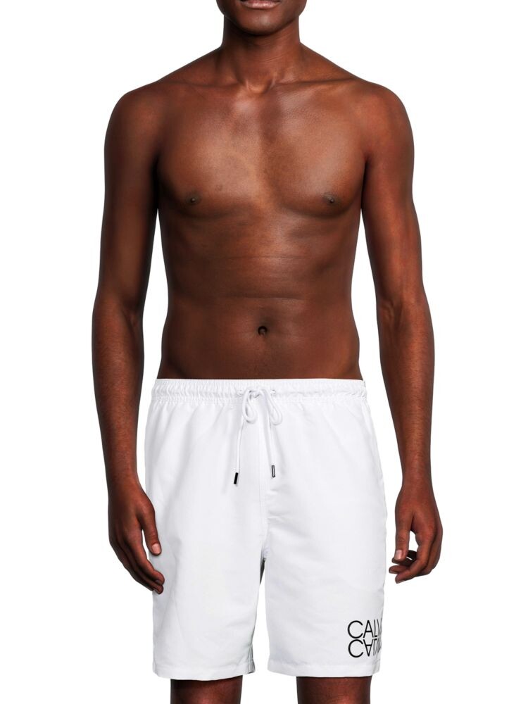 

Шорты для плавания с логотипом Calvin Klein, белый