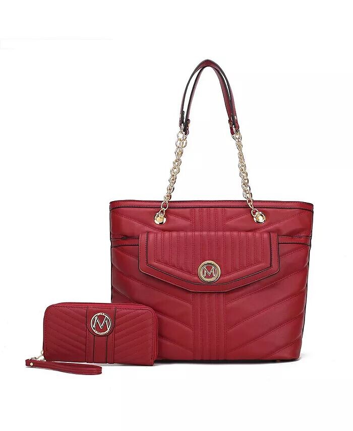 

Большая сумка Chiari с кошельком от Mia K Mkf Collection, фиолетовый