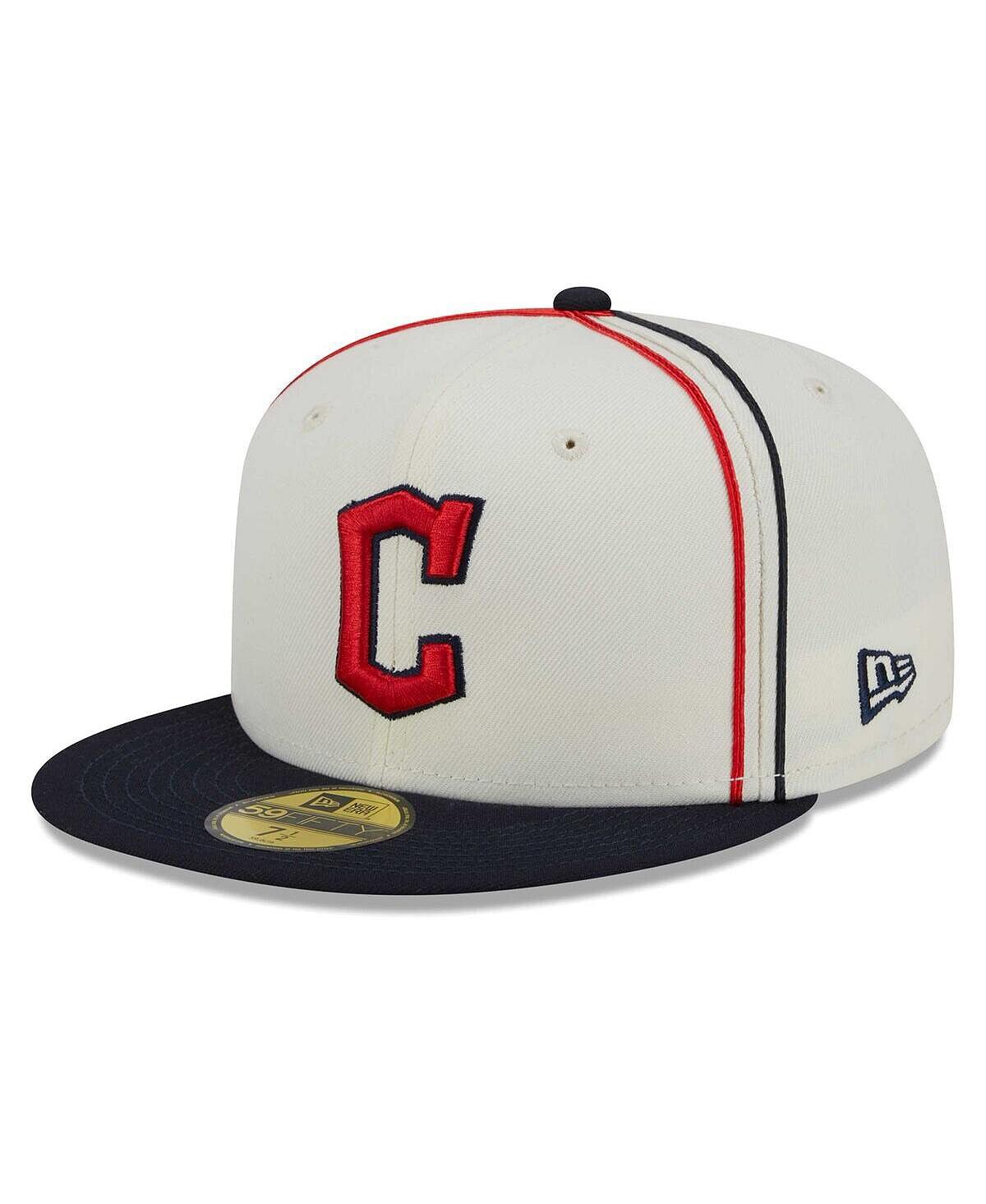 

Мужская кремовая, темно-синяя кепка Cleveland Guardians Chrome Sutash 59FIFTY. New Era