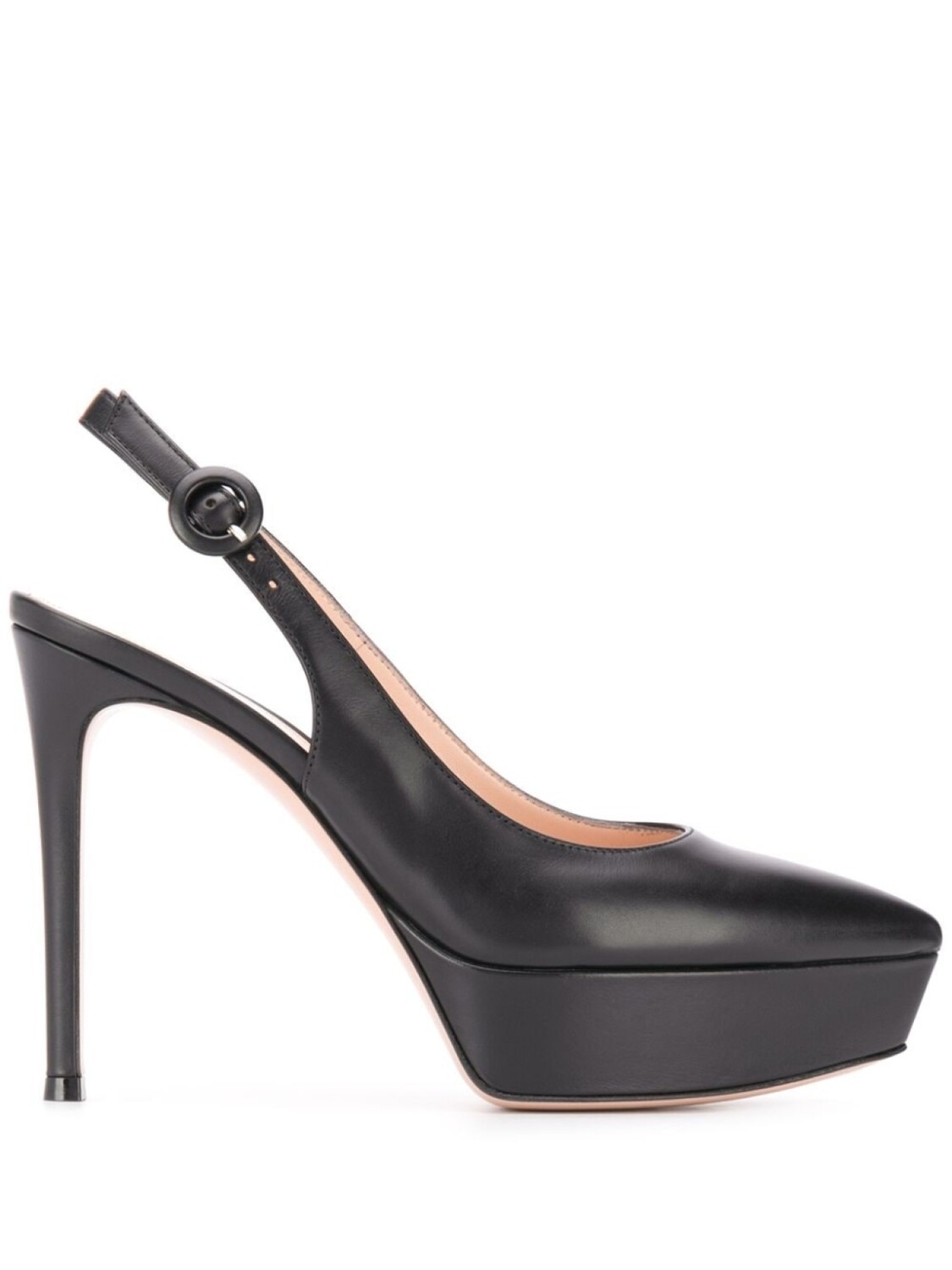 

Gianvito Rossi туфли на платформе с ремешком на пятке, черный