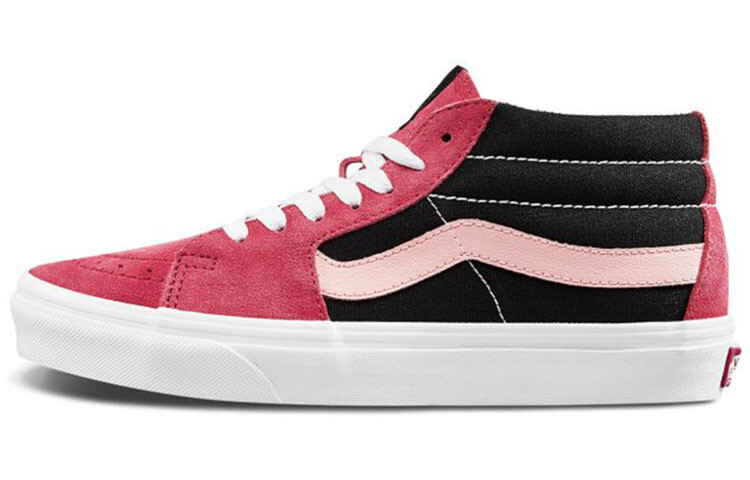 

Кроссовки унисекс Vans SK8 MID Черный/Розовый