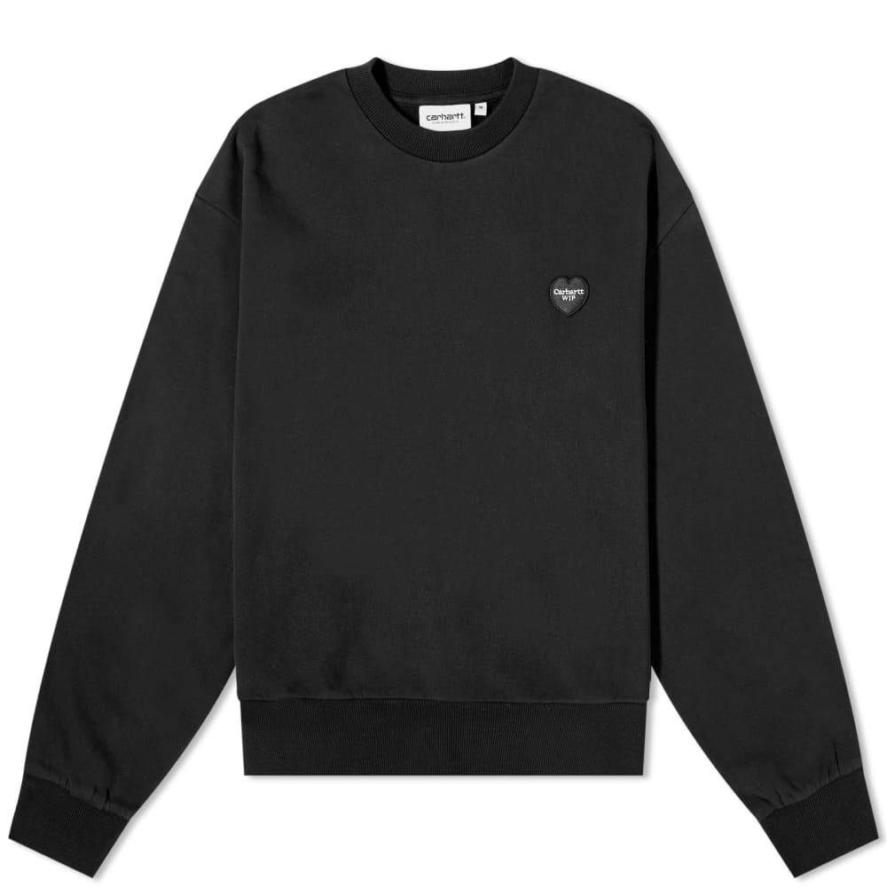 

Свитшот Carhartt WIP с нашивкой в ​​форме сердца, черный