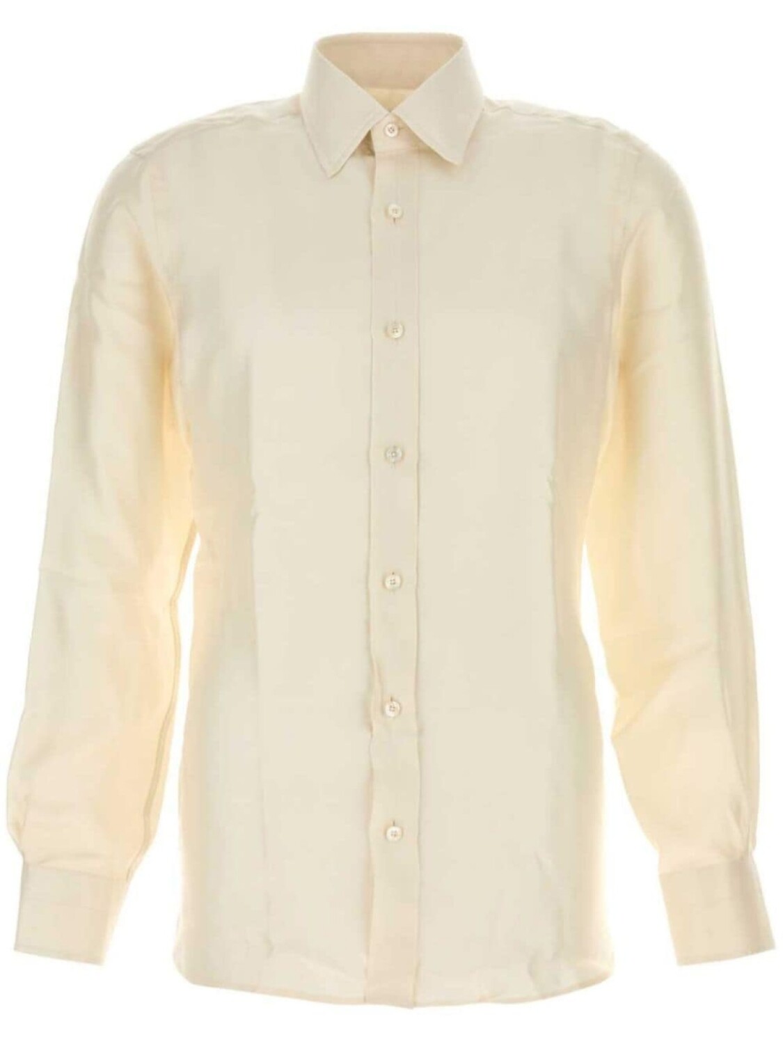 

Рубашка TOM FORD slim fit из шелка, серый