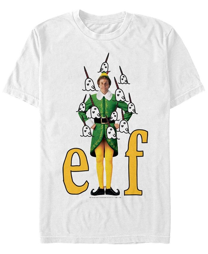 

Мужская футболка Elf Narwhals с коротким рукавом Fifth Sun, белый