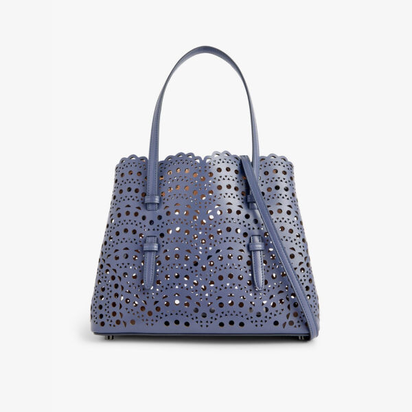 

Кожаная сумка через плечо Mina 25 Alaia, синий