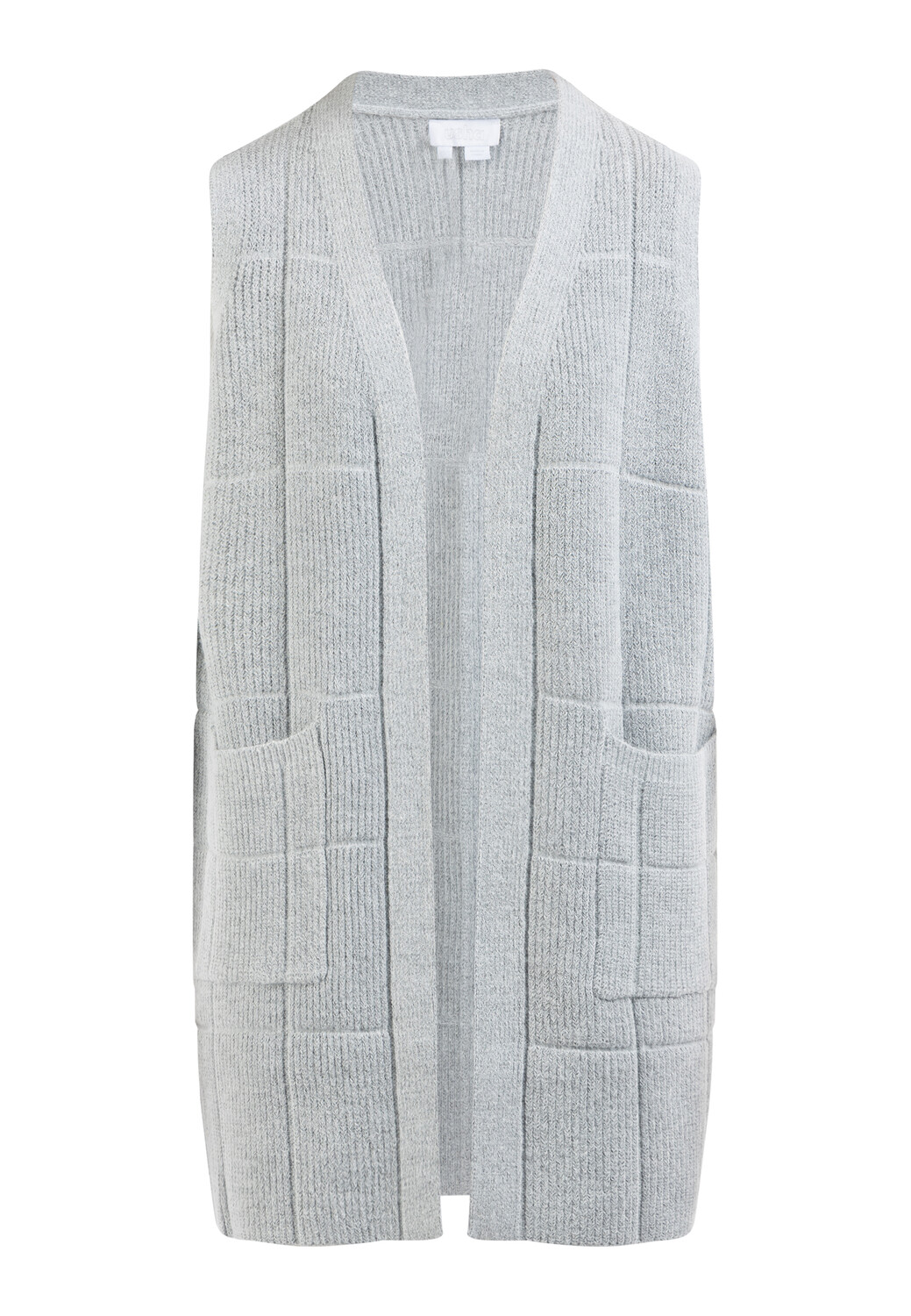 

Толстовка usha WHITE LABEL Strick Weste Long, серый