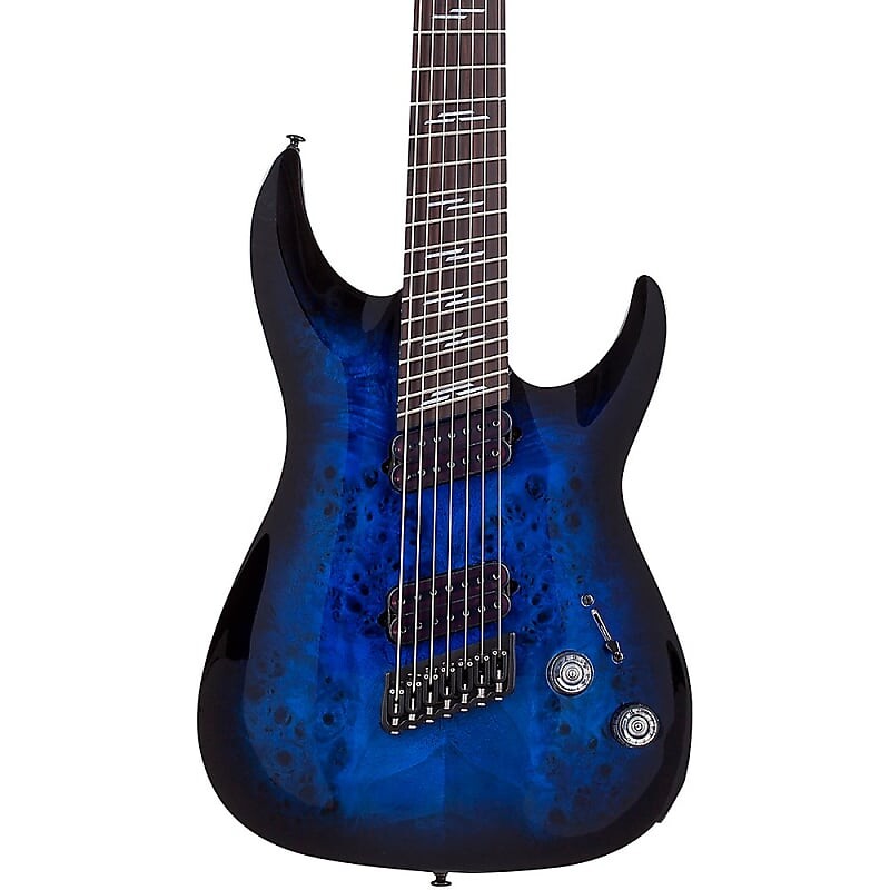 

Электрогитара Schecter Guitar Research Omen Elite-7 MS Electric See-Thru Blue Burst