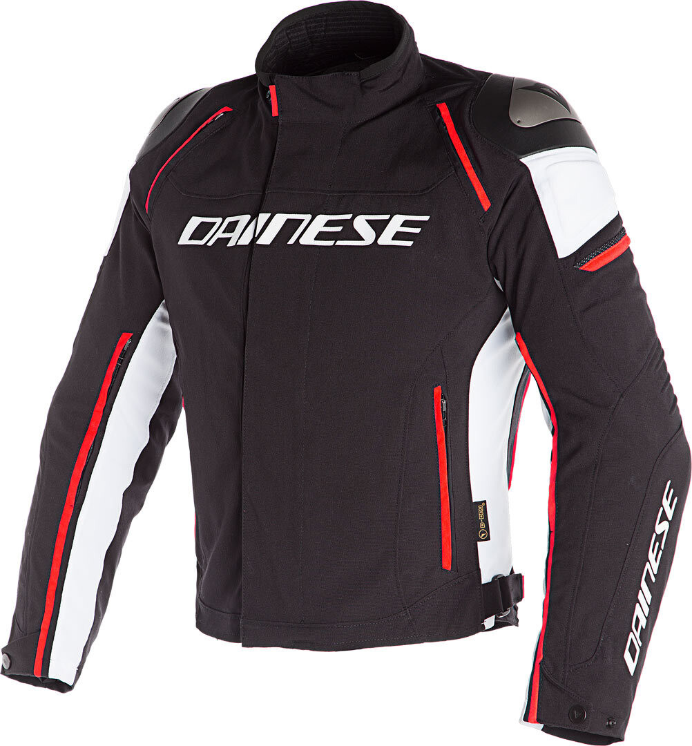 

Dainese Racing 3 D-Dry Текстильная куртка мотоцикла, черный/белый/красный