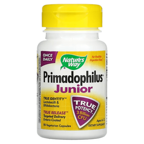 цена Primadophilus Junior для детей от 6 до 12 лет, 90 капсул, Nature's Way