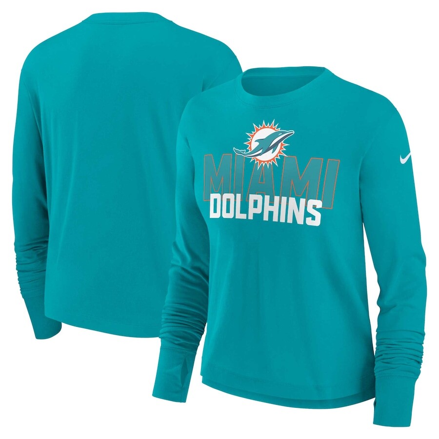 

Футболка с длинным рукавом Nike Miami Dolphins, аква
