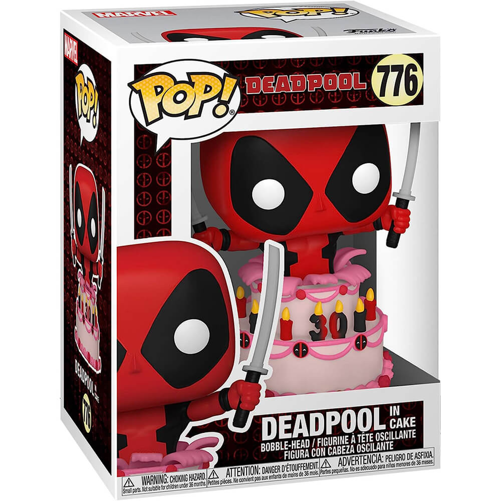 Фигурка Funko Pop! Marvel: Deadpool 30th - Deadpool in Cake фигурка funko pop marvel el chimichanga de la muerte deadpool bobble head 9 5 см