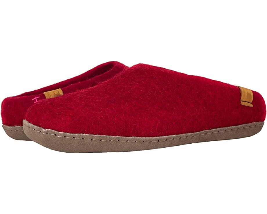 

Слипперы Slipper with Leather Sole Baabushka, красный