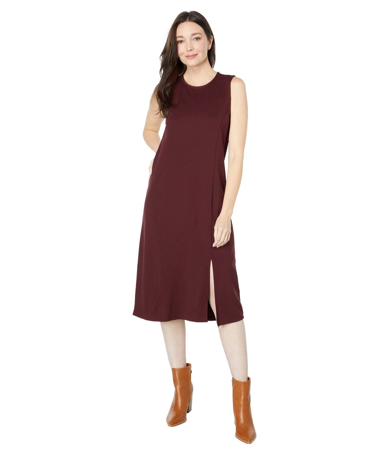 

Платье Mod-o-doc, Ponte Knit Below-The-Knee Tank Dress