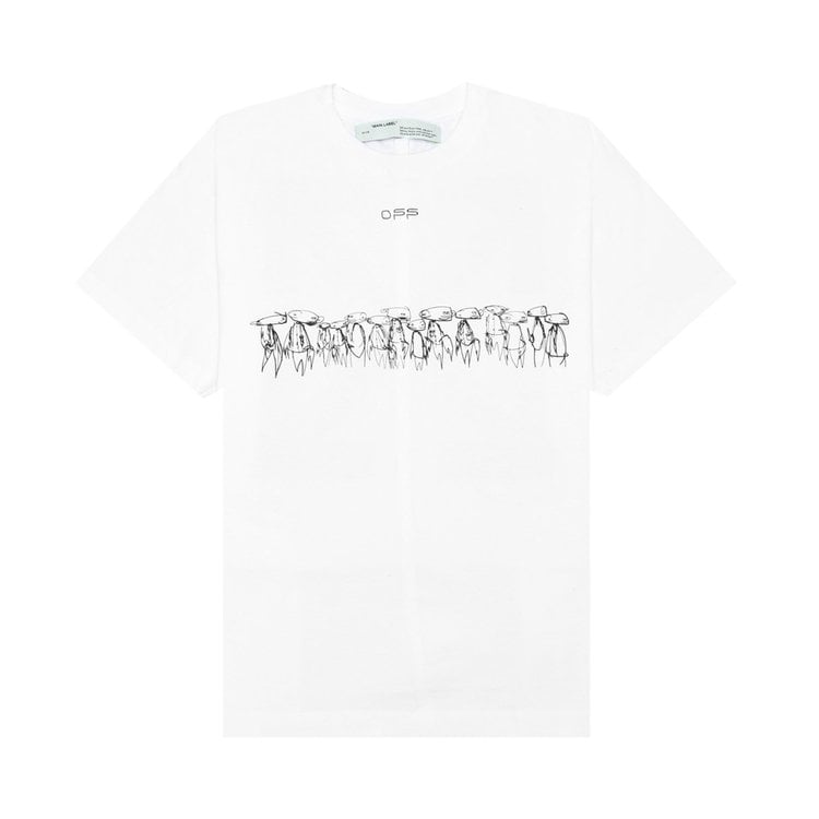 Футболка Off-White Futura Atoms Over T-Shirt 'White', белый - фото