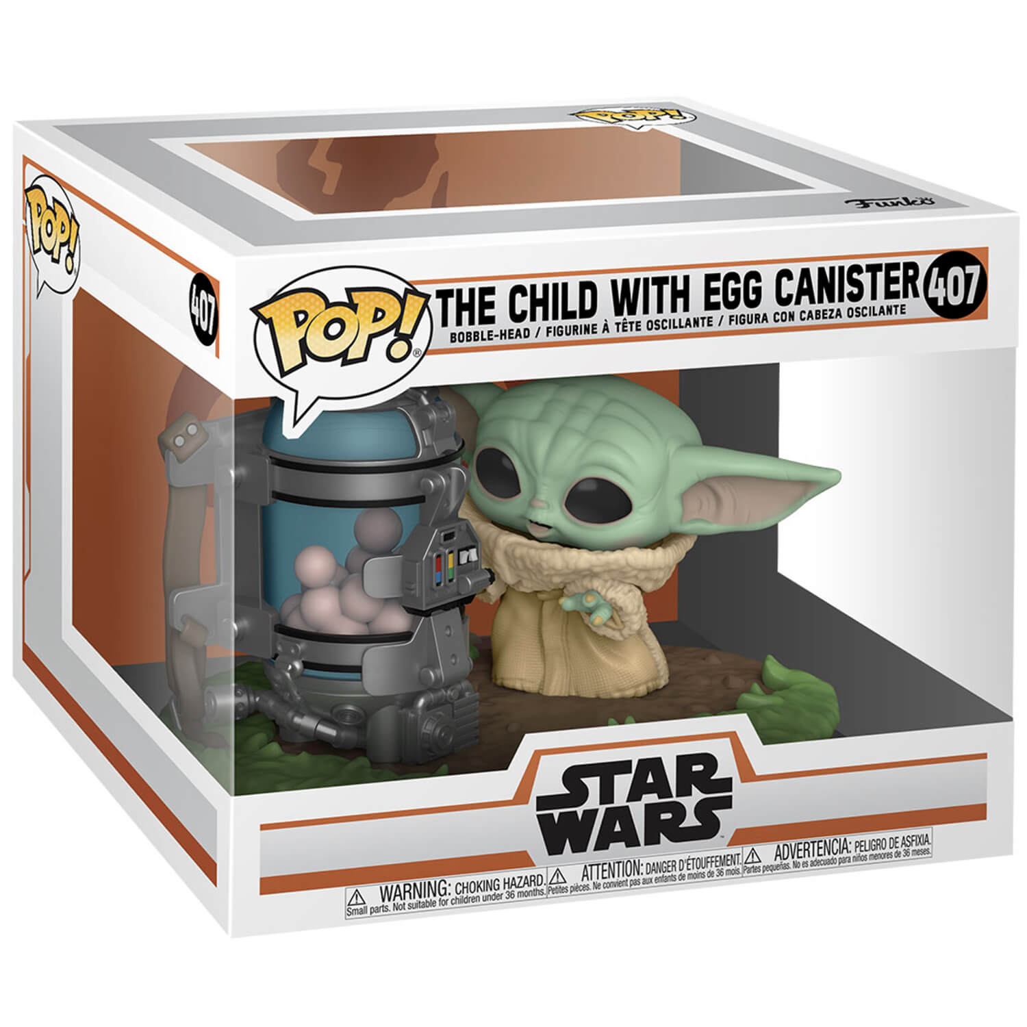 Фигурка Funko POP! Deluxe Star Wars: The Mandalorian - The Child with Canister фигурка funko pop star wars mandalorian the child with bag 50963