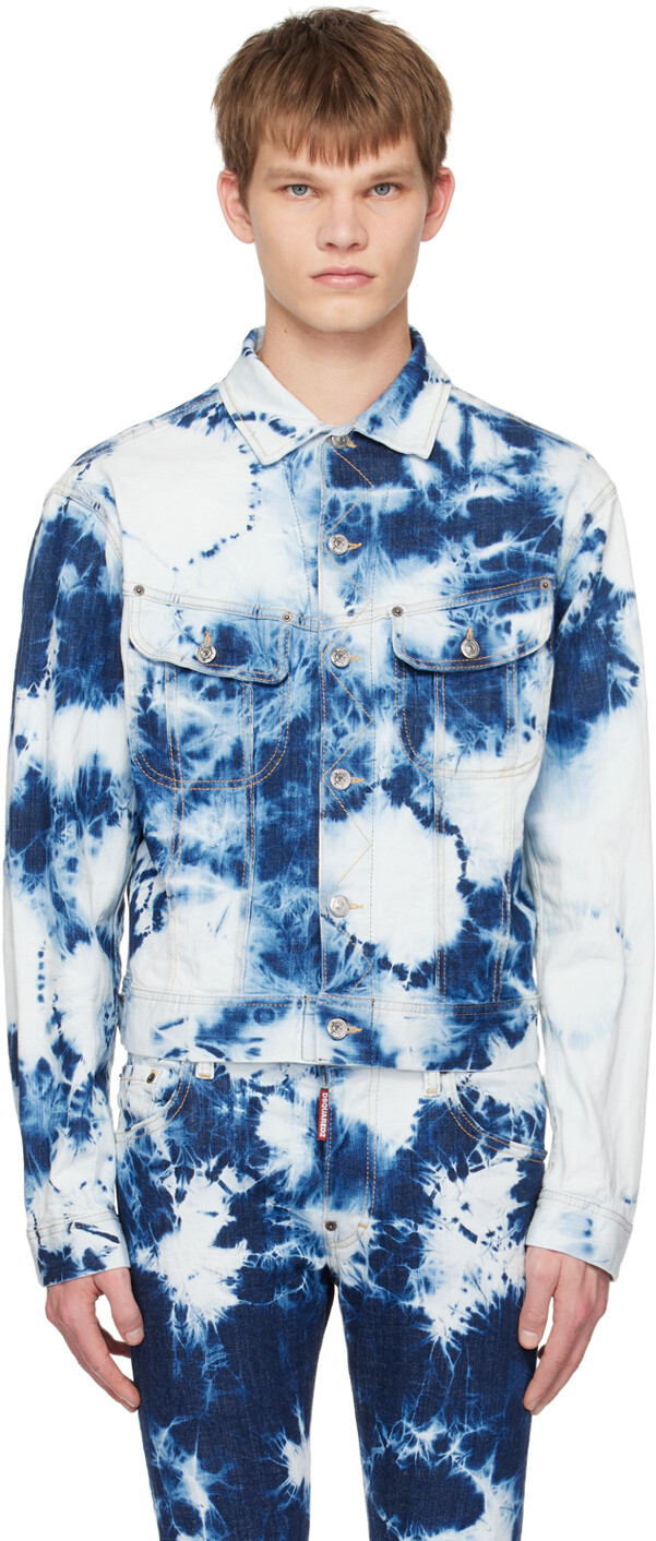 

Синяя джинсовая куртка L.A. Dsquared2, Синий