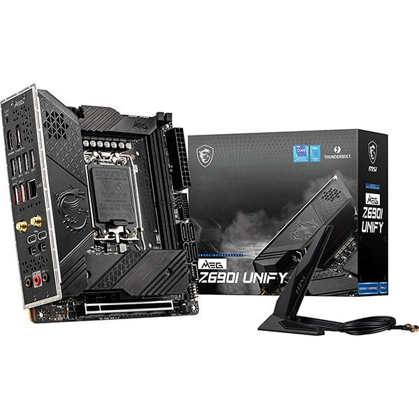 

Материнская плата MSI MEG Z690I Unify, DDR5, Wi-Fi, черный