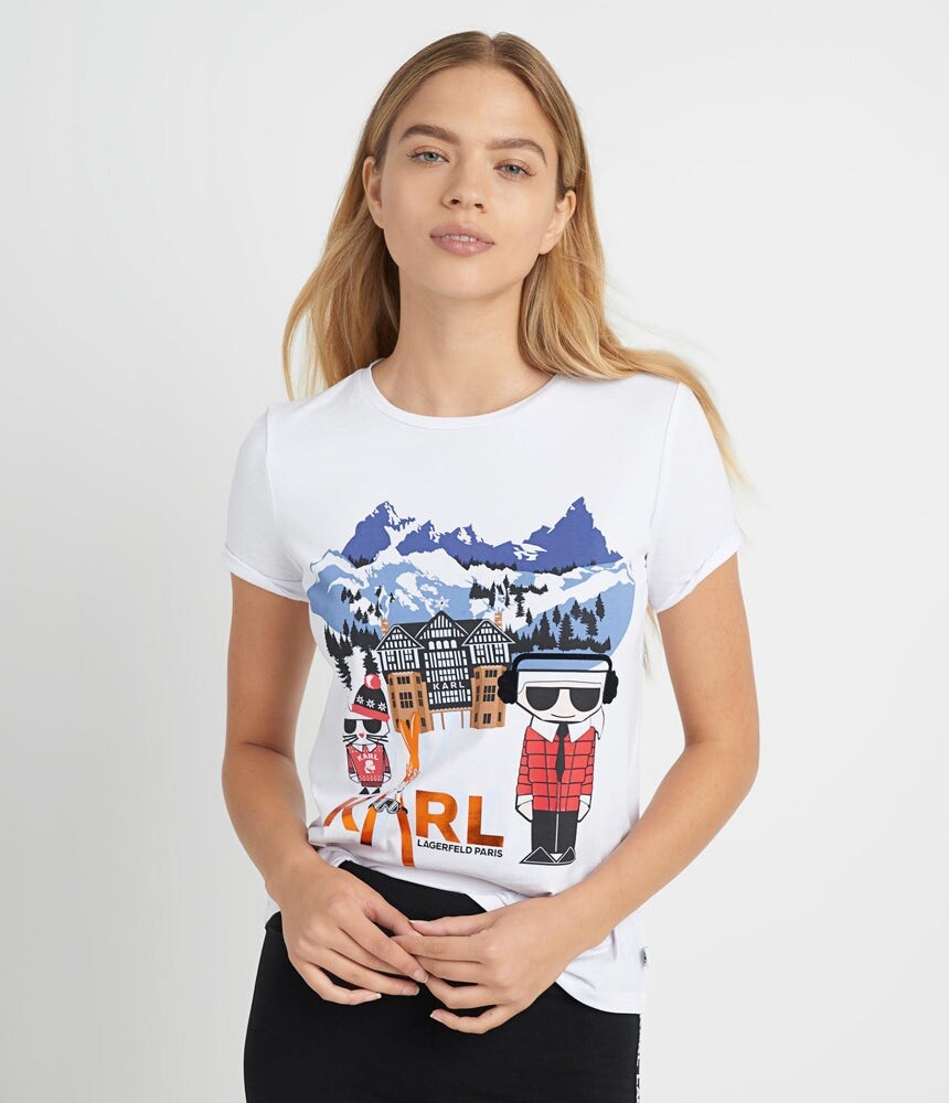 

Футболка apres ski с логотипом karl Karl Lagerfeld, белый
