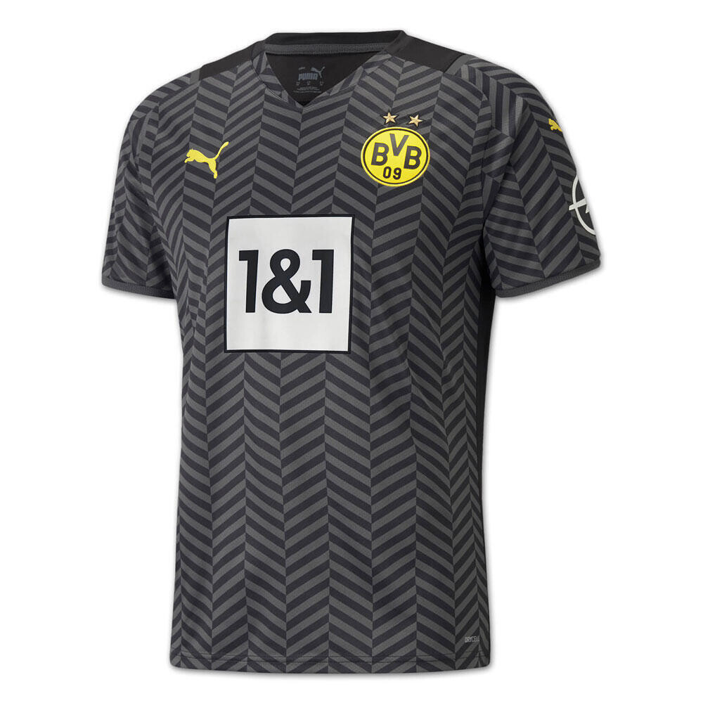 

Джерси с коротким рукавом BVB Away Jersey 2021/2022 PUMA, серый/серый/черный