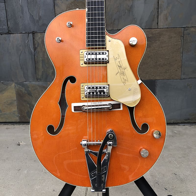Электрогитара G6120T-59 Vintage Select Edition '59 Chet Atkins Hollow Body with Bigsby Vintage Orange Stain
