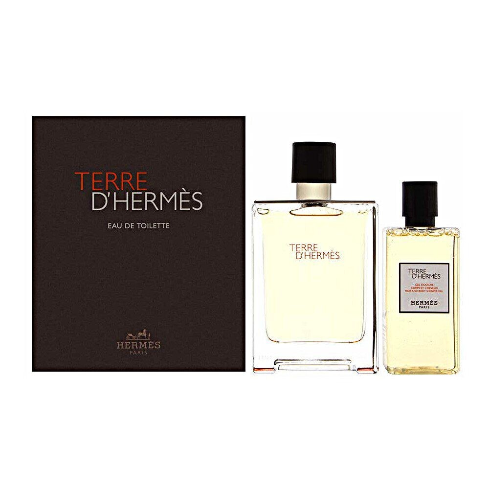 

Hermes Terre d'Hermes мужской набор: туалетная вода, 100 мл + гель для душа, 80 мл
