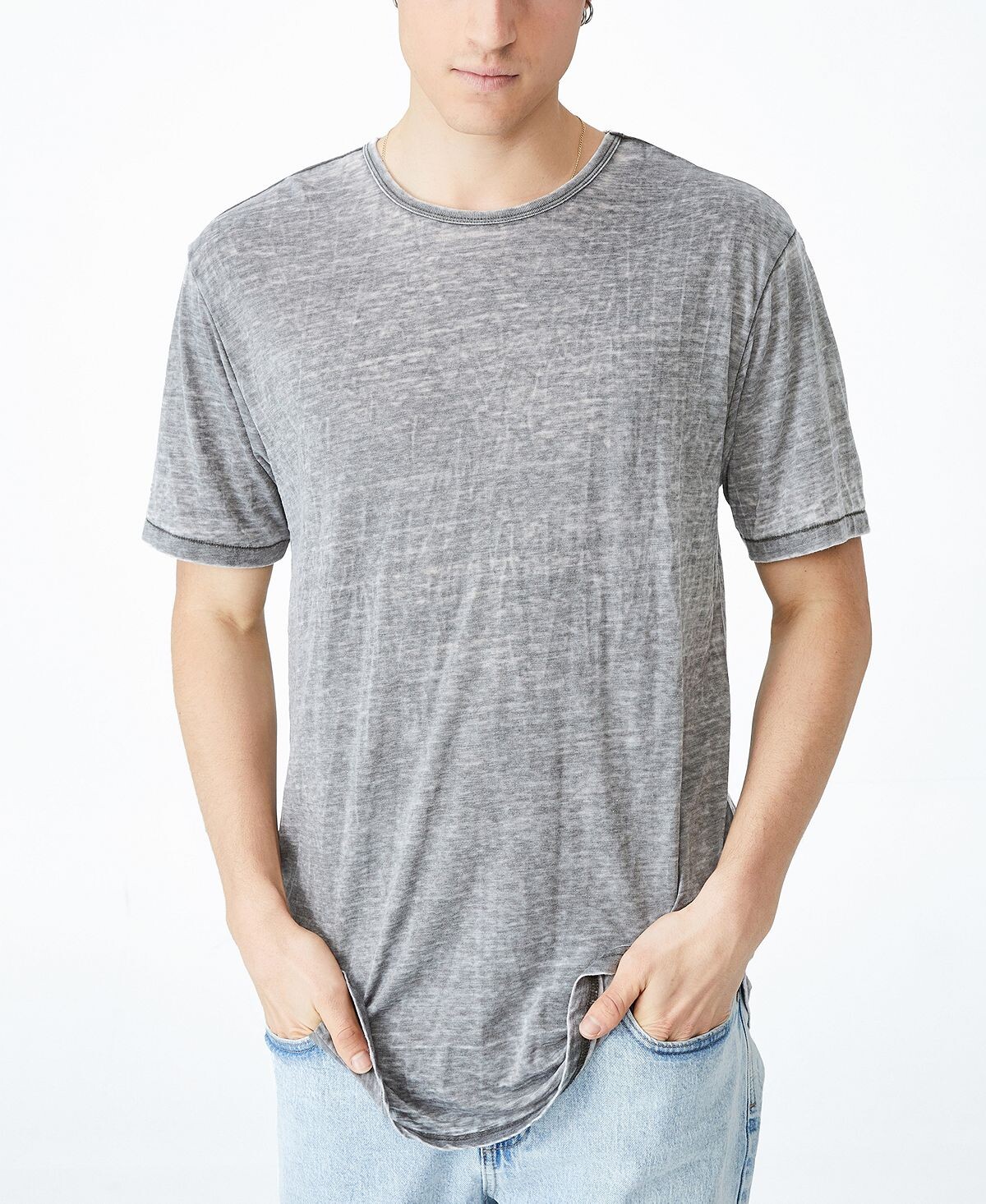

Мужская футболка с круглым краем COTTON ON, мульти, Серый