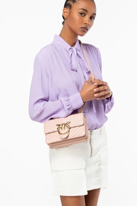

Сумка MINI LADY LOVE BAG PUFF CHEVRON Pinko, розовый