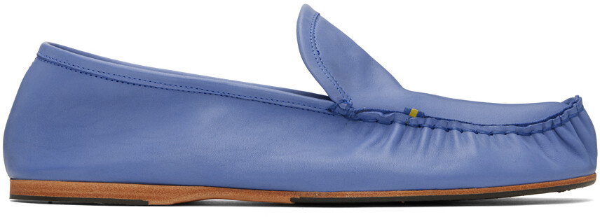 

Синие лоферы без шнурков Acne Studios