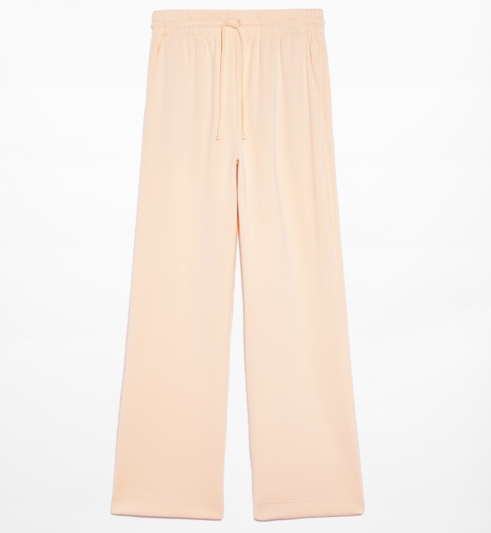 

Брюки Oysho Relaxed Straight-leg Warm-interior With Modal, светло-розовый