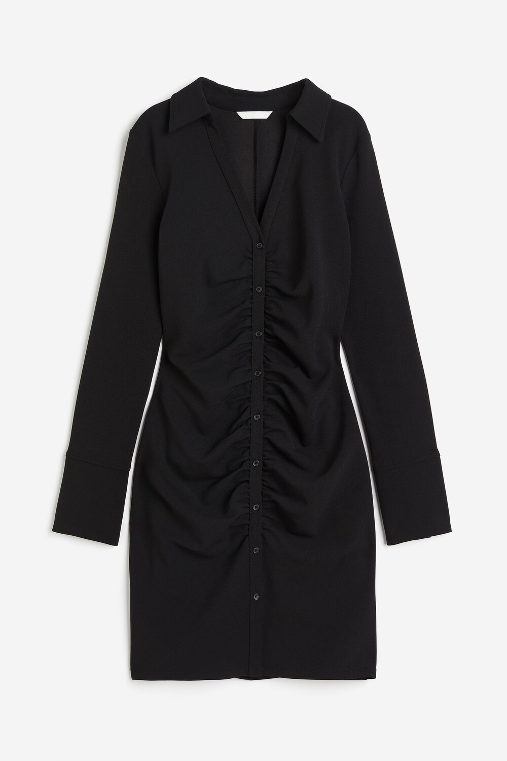 

Платье H&M Draped Shirt, черный