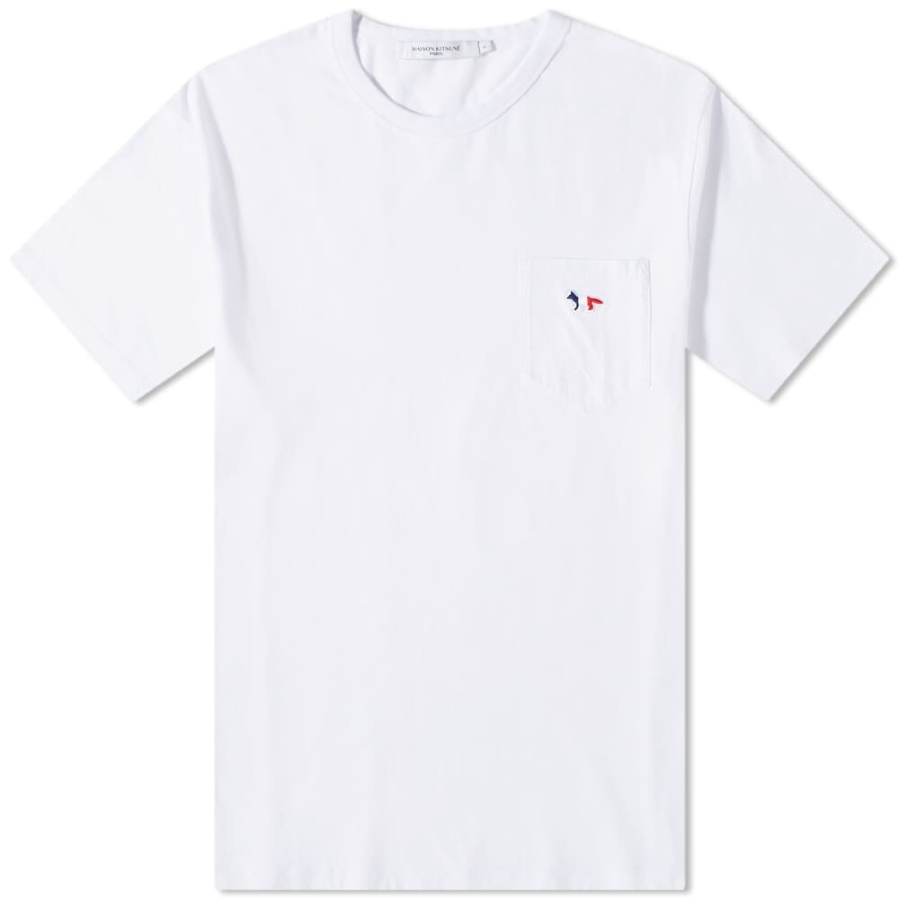 Футболка Maison Kitsuné Tricolor Fox Patch Pocket Tee