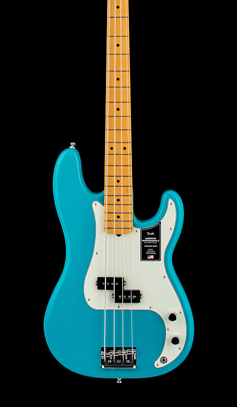Бас-гитара Fender American Professional II Precision Bass — синий Майами фотографии