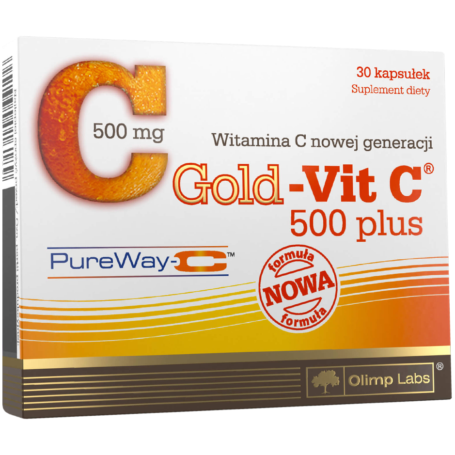 Olimp Gold-Vit C 500 Plus биологически активная добавка, 30 капсул/1 упаковка