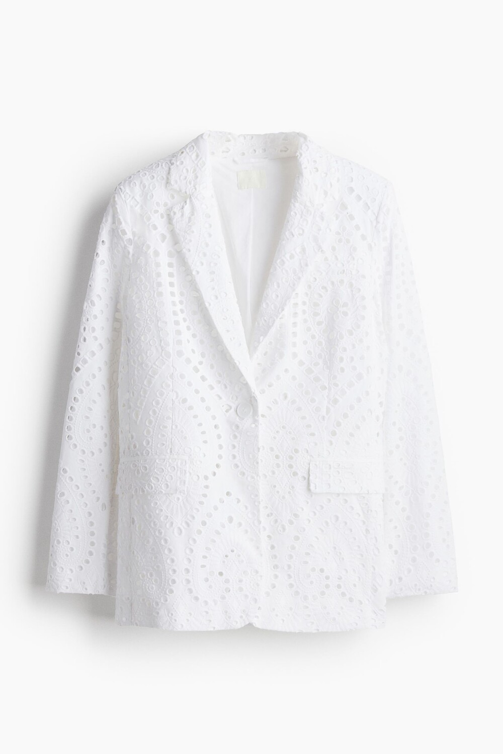 

Пиджак H&M Eyelet Embroidery, белый