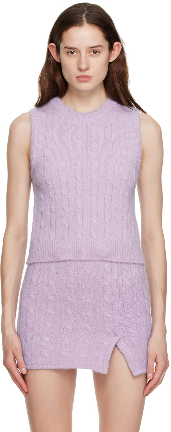 

Фиолетовый плетеный жилет Filippa K