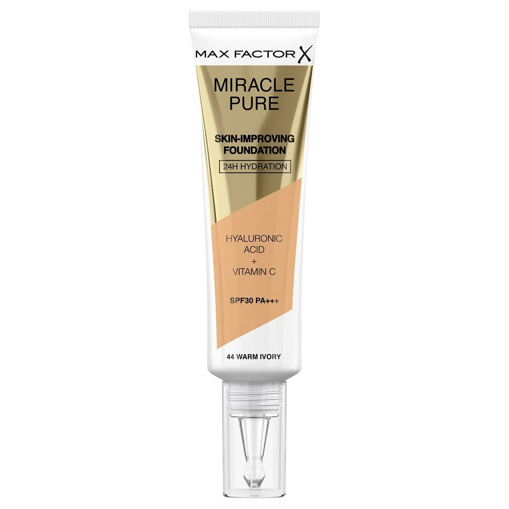 Max Factor Тональный крем Miracle Pure SPF30 PA+++, улучшающий состояние кожи 44 Warm Ivory 30 мл