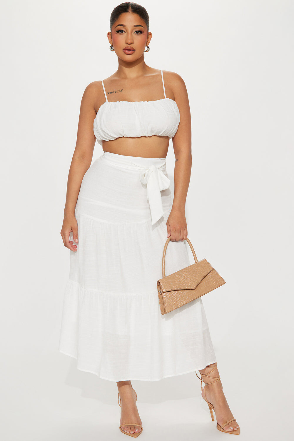

Юбка Fashion Nova FE23A014SET, белый