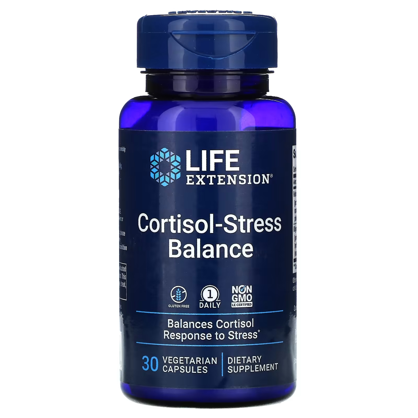 Кортизол - Стрессовый Баланс Life Extension, 30 вегетарианских капсул life extension кортизол стрессовый баланс 30 вегетарианских капсул