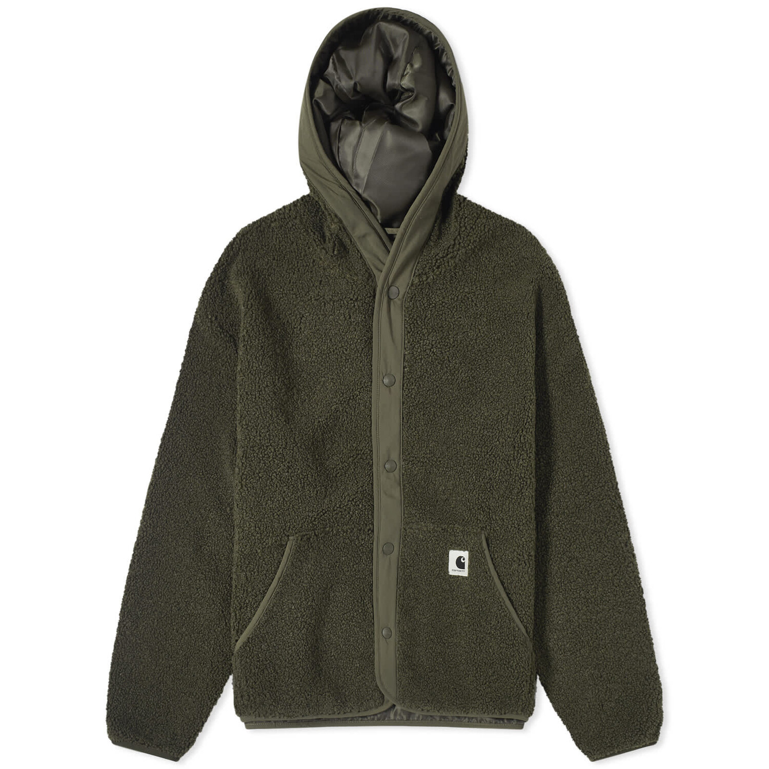 

Куртка Carhartt Wip Elliot High Neck Fleece Liner, зеленый