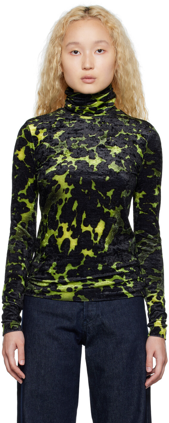 

Зеленая водолазка Heyser Dries Van Noten, Зеленый