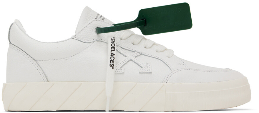 

Белые низкие кроссовки на вулканизированной основе Off-White