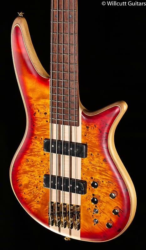 Jackson Pro Series Spectra Bass SBP V Caramelized Jatoba Fingerboard Прозрачная бас-гитара Cherry Burst (257) усиленный аккумулятор для asus a632n a636 a636n a639 sbp 03