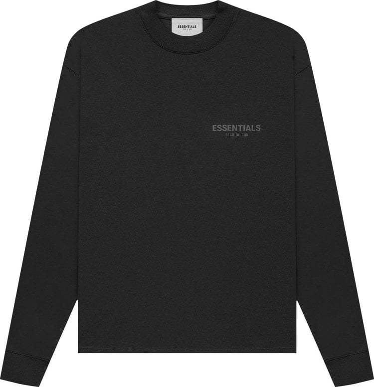 Лонгслив Fear of God Essentials Long-Sleeve Tee 'Stretch Limo', черный - фото