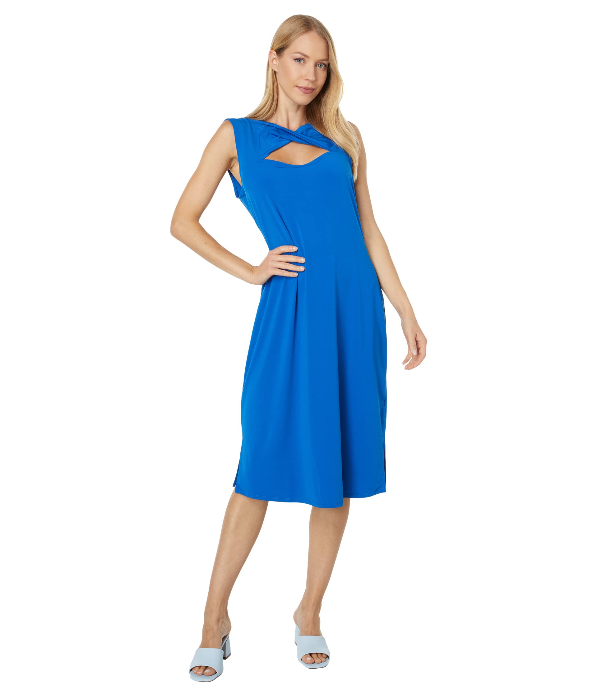 Платье H Halston, Sleeveless Twist Back Detail Dress платье h halston sleeveless spaghetti strap tier dress цвет parakeet
